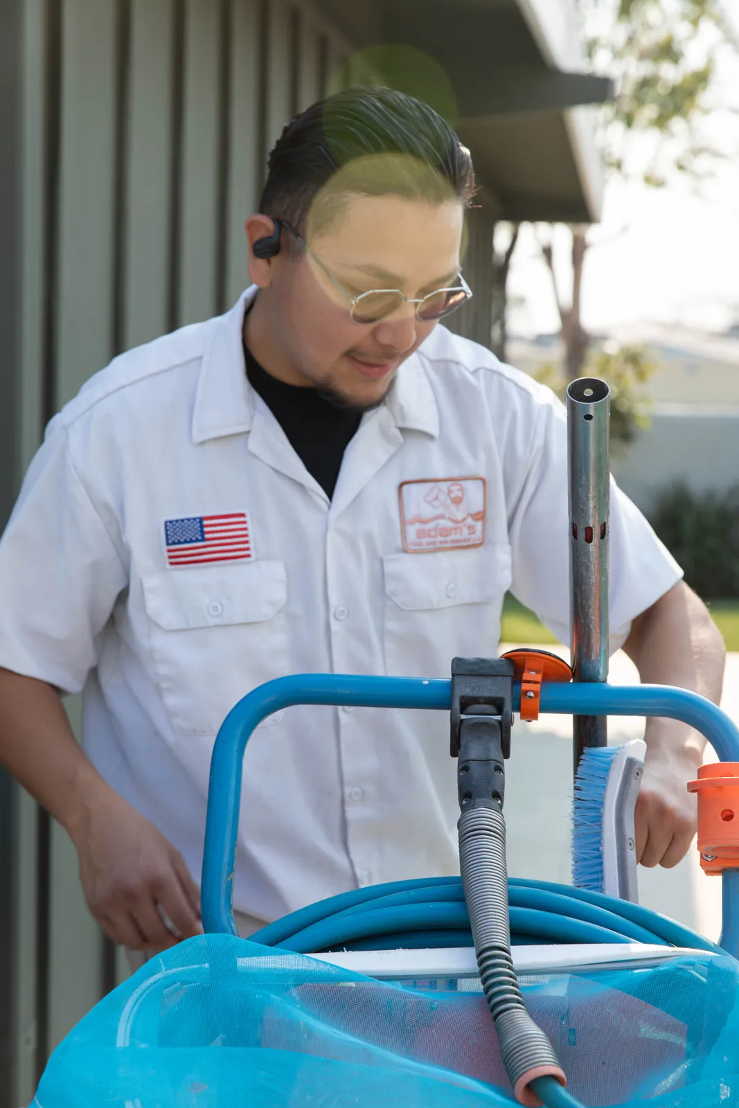 California Heights pool equipment pad