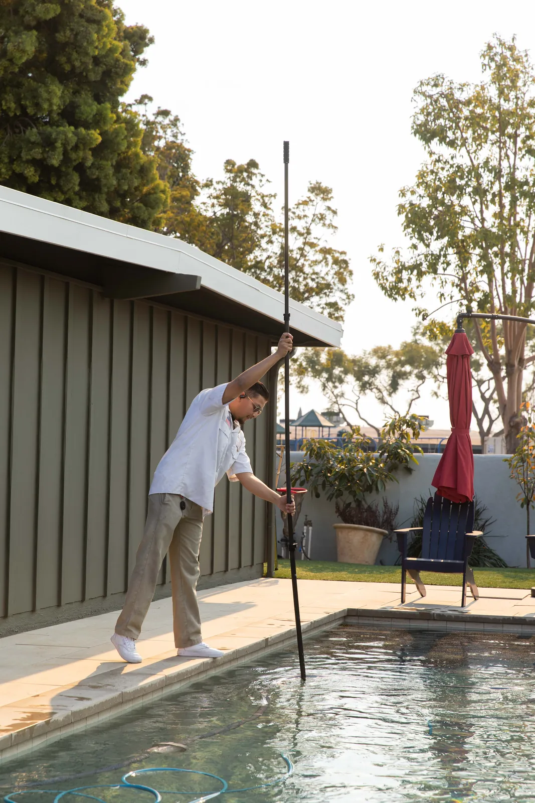 California Heights pool skimmer cleaning